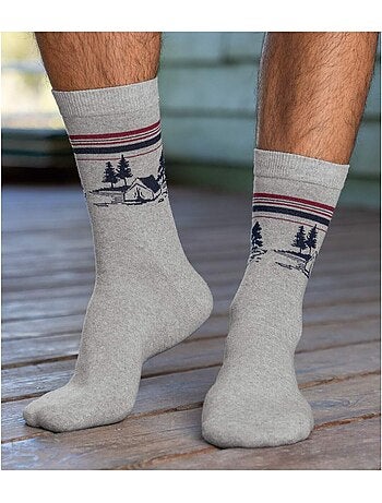 Lot de 4 Paires de Chaussettes Jacquard - ATLAS FOR MEN