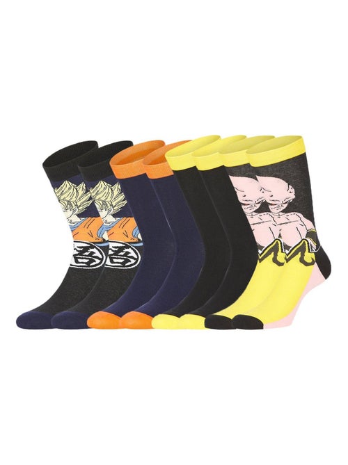 Lot de 4 paires de chaussettes dragon ball z garçon freegun - Kiabi