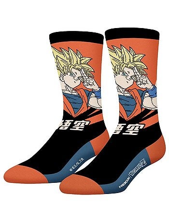 Lot de 4 paires de chaussettes homme dragon ball z songoku buu freegun
