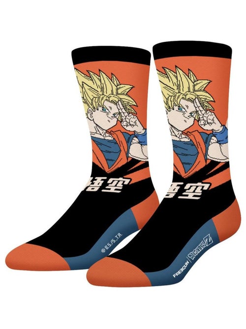 Lot de 4 paires de chaussettes homme dragon ball z songoku buu freegun - Kiabi