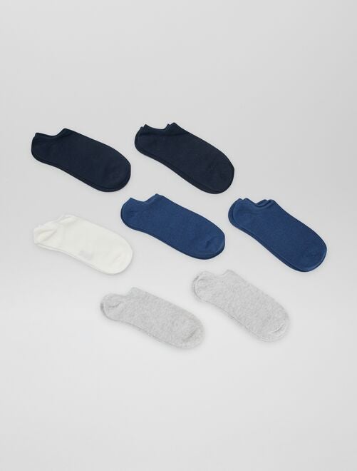 Lot de 4 paires de chaussettes invisibles - Kiabi