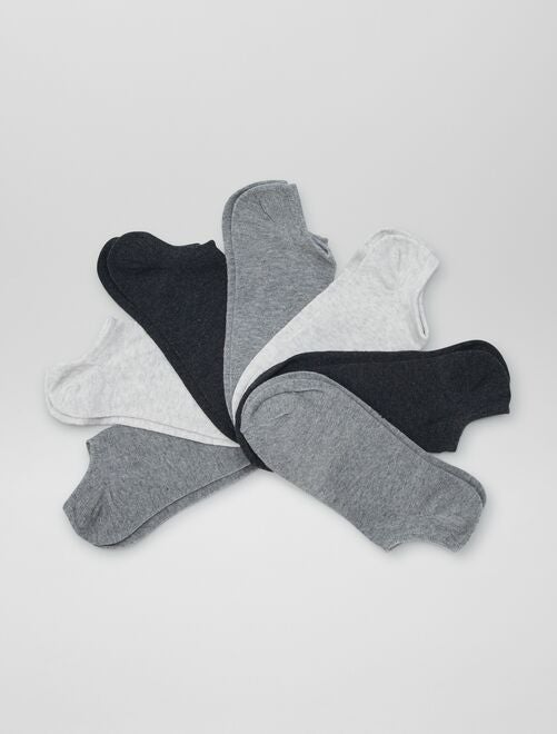 Lot de 4 paires de chaussettes invisibles - Kiabi