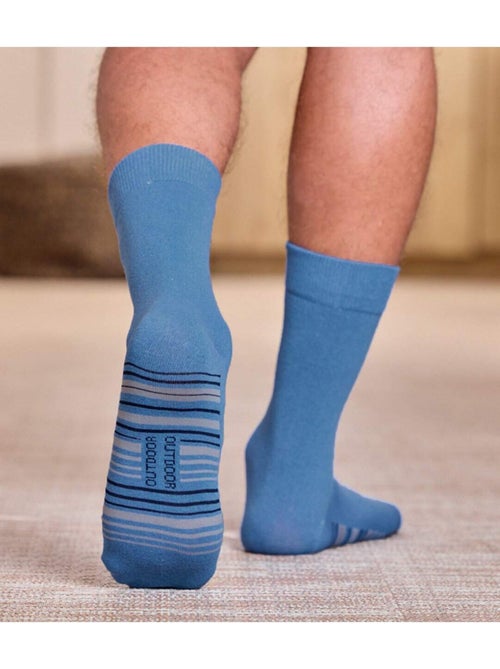 Lot de 4 Paires de Chaussettes Jacquard  - ATLAS FOR MEN - Kiabi
