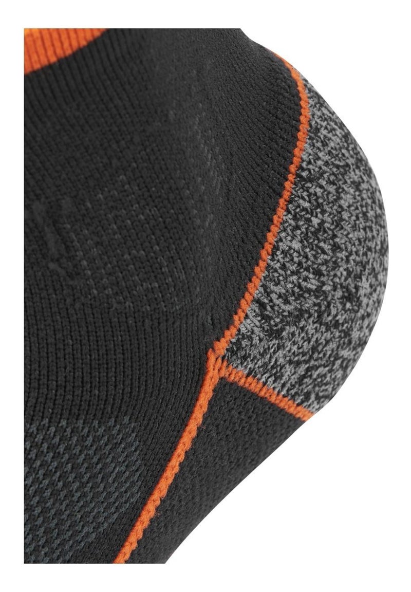 Lot de 4 paires de chaussettes socquettes de travail tool black & decker Noir - Kiabi