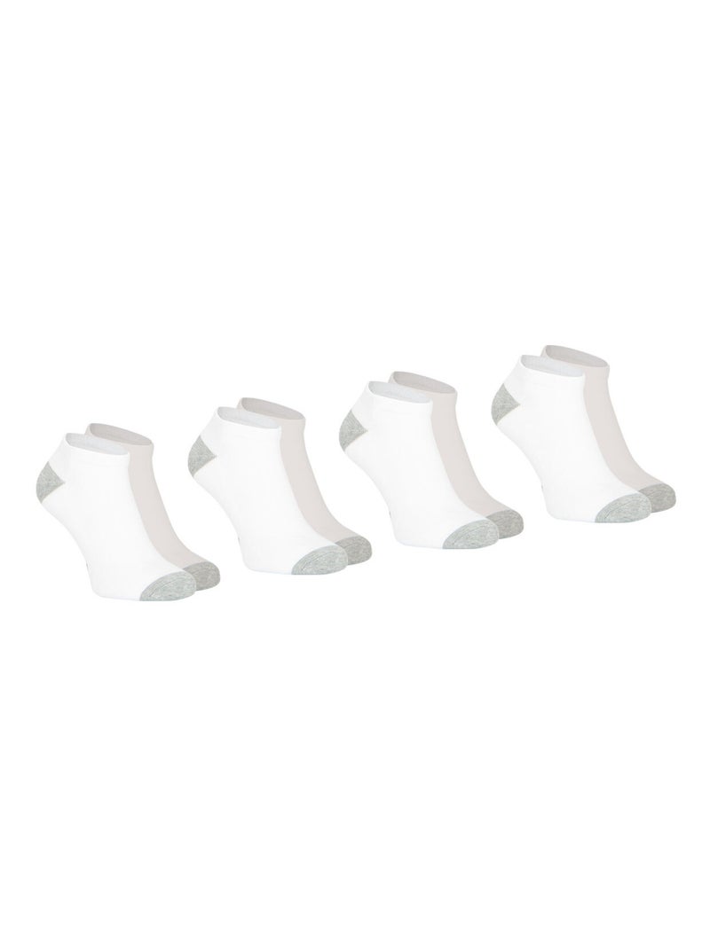 Lot de 4 paires de socquettes homme ecopack sport athena Blanc Gris - Kiabi