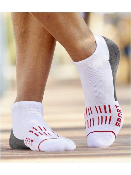 Lot de 4 paires de socquettes sport - atlas for men - Kiabi Lot de 4 paires de socquettes sport - atlas for men - Kiabi