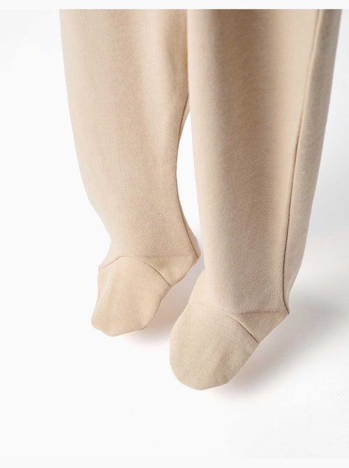 Lot de 4 pantalons à pieds en coton peigné - Kiabi