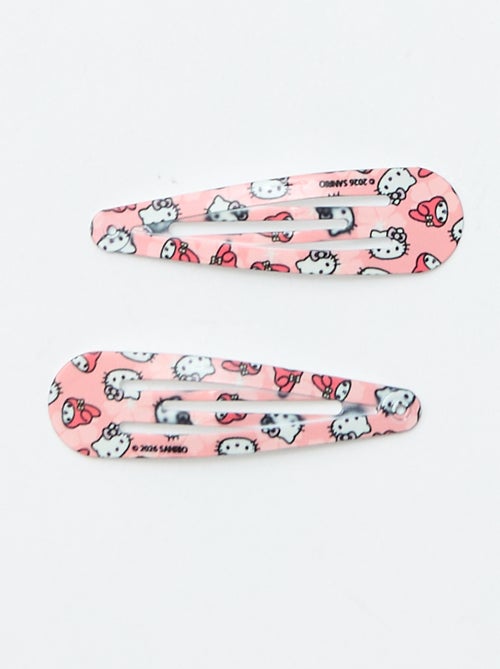 Lot de 4 pinces + 1 chouchou 'Hello Kitty' - Kiabi