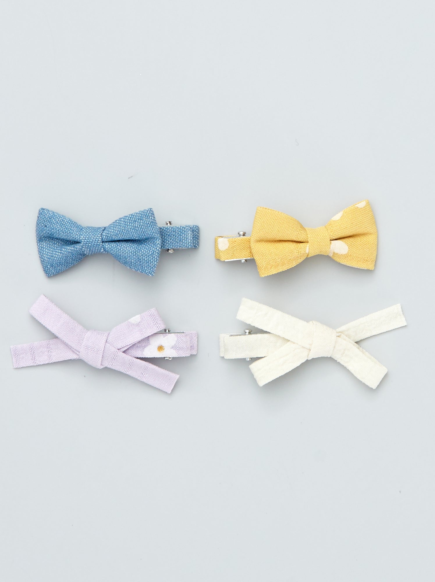 Lot De 4 Pinces à Cheveux Flamant Rose à Pois Noirs - Accessoire De Fête, Déguisement - 8