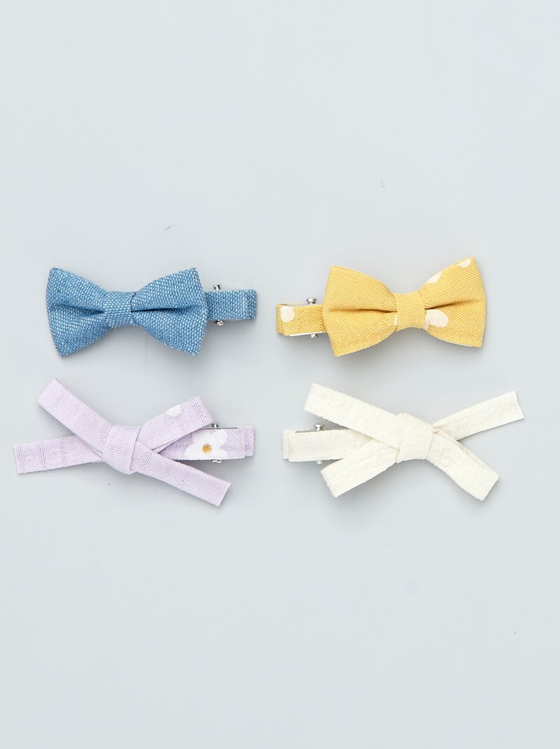Lot de 4 pinces crocodiles multicolore - Kiabi