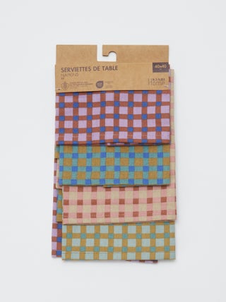 Lot de 4 serviettes de table - Kiabi Home