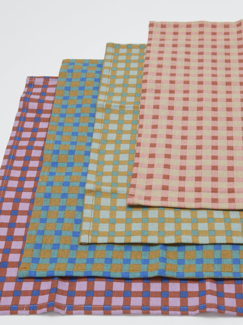 Lot de 4 serviettes de table - Kiabi Home Multicolor - Kiabi