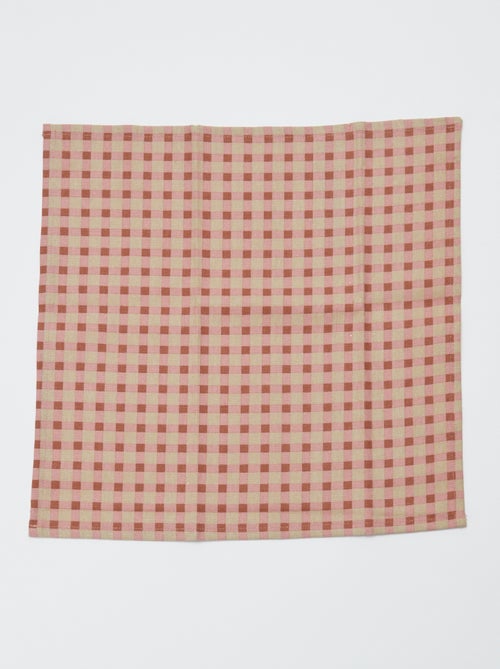 Lot de 4 serviettes de table 40 x 40 cm - Kiabi Lot de 4 serviettes de table 40 x 40 cm - Kiabi