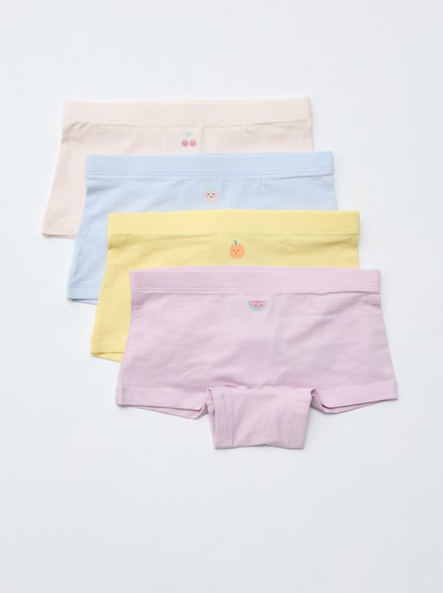 Lot de 4 shorties imprimé - Kiabi