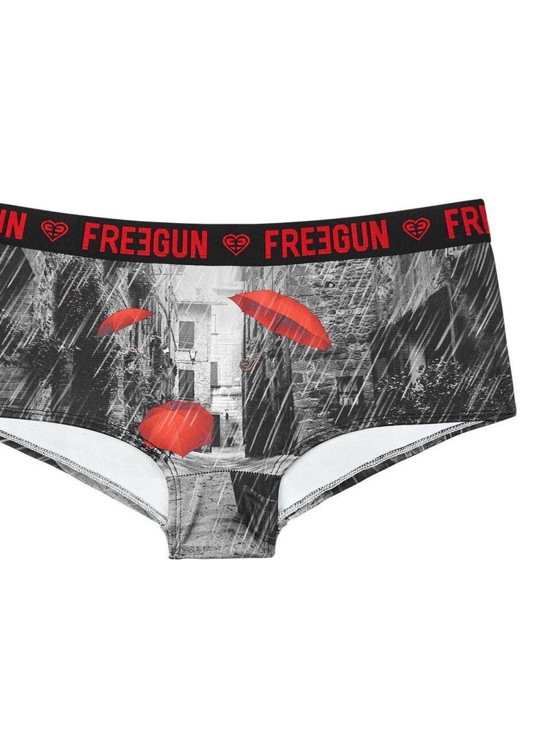 Lot de 4 shortys fille miss freegun freegun Gris - Kiabi