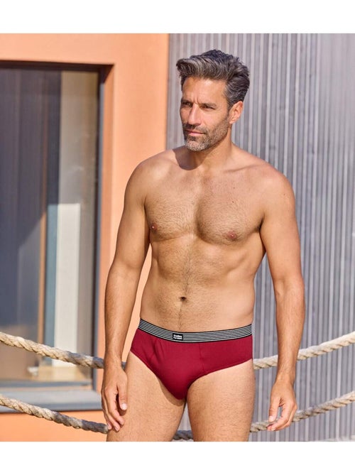 Lot de 4 Slips Confort Unis - ATLAS FOR MEN - Kiabi Lot de 4 Slips Confort Unis - ATLAS FOR MEN - Kiabi