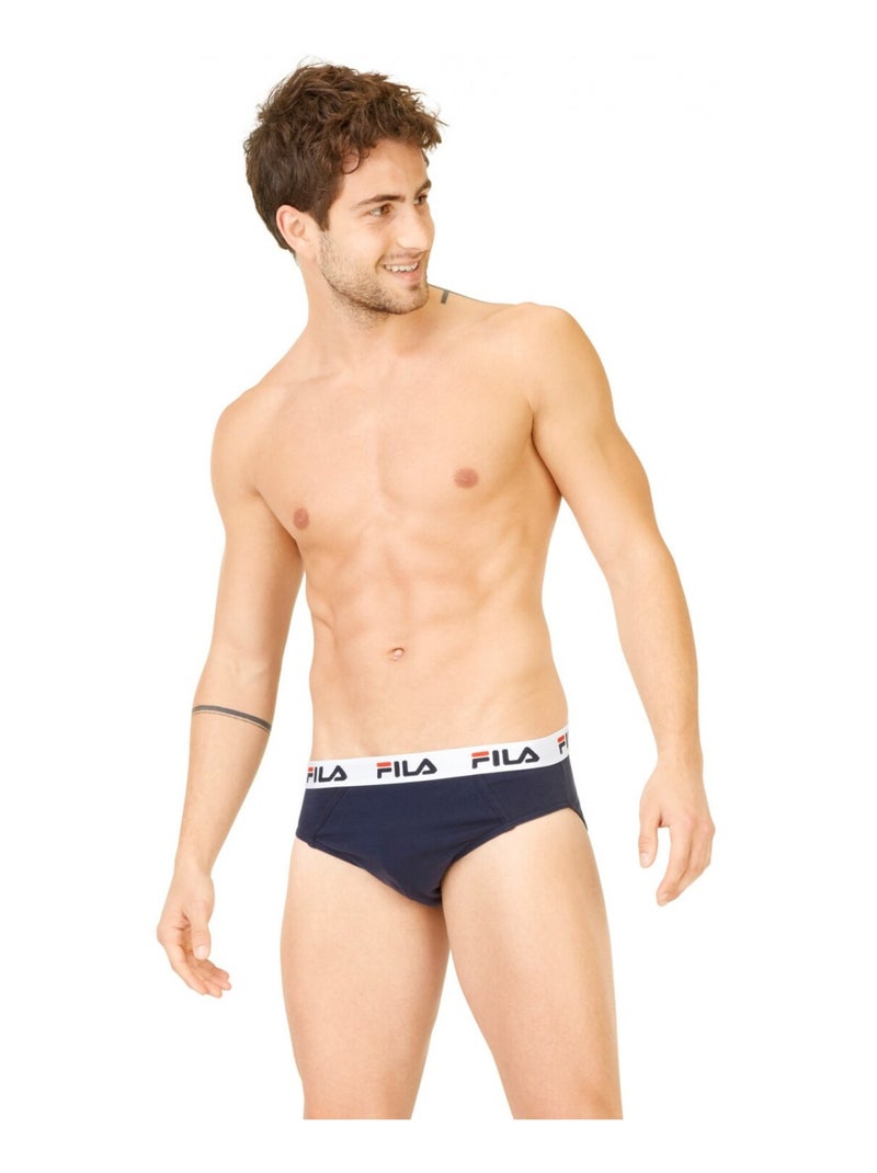 Lot de 4 slips coton homme fila  fila Gris - Kiabi