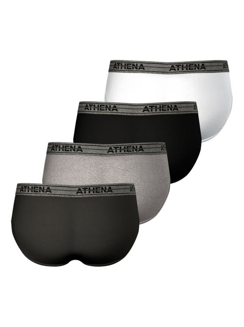 Lot de 4 slips homme ecopack basic coton athena - Kiabi