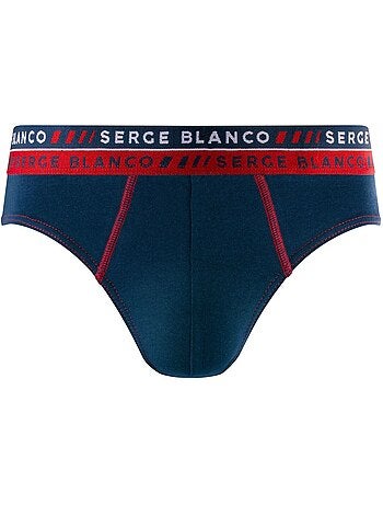 Lot de 4 slips homme en coton french serge blanco