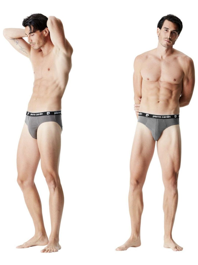 Lot de 4 slips homme en coton pierre cardin Noir - Kiabi