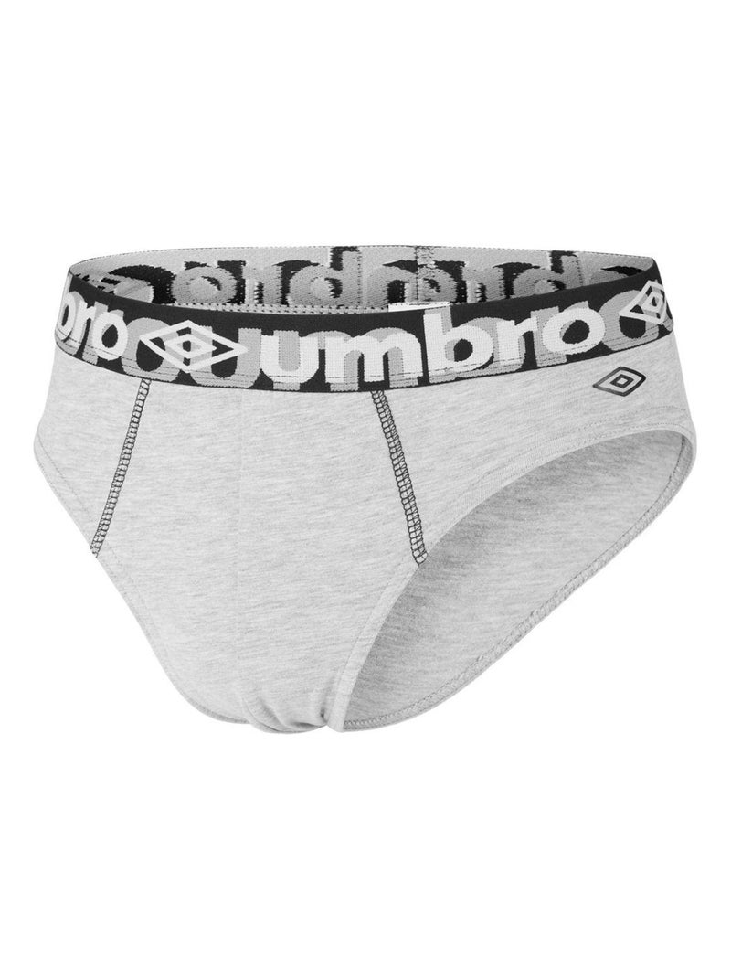 Lot de 4 slips homme en coton uni umbro Noir - Kiabi