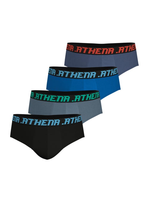 Lot de 4 slips homme my petits prix athena - Kiabi Lot de 4 slips homme my petits prix athena - Kiabi
