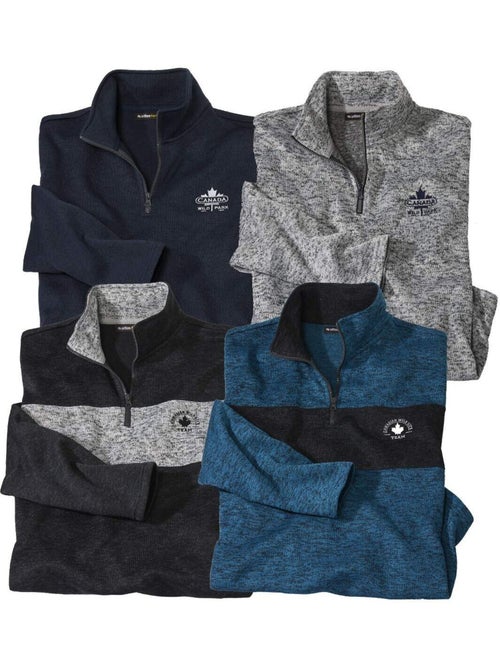 Lot de 4 sweats molleton   - atlas for men - Kiabi