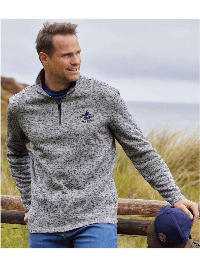 Lot de 4 sweats molleton   - atlas for men Bleu Gris Noir - Kiabi