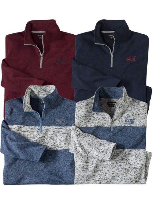 Lot de 4 Sweats Molleton Atlas®  - ATLAS FOR MEN - Kiabi