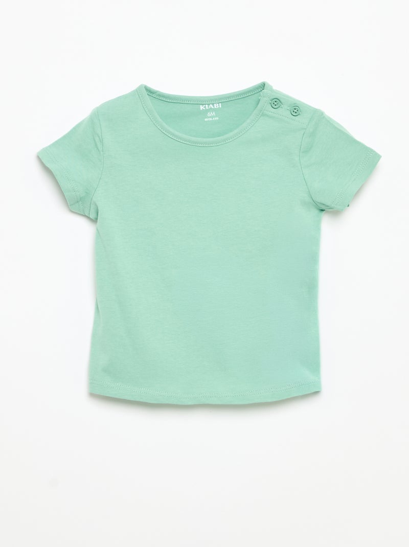 Lot de 4 T-shirts unis Blanc - Kiabi