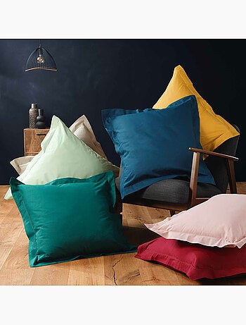 Lot de 4 taies d'oreiller 100% coton – 2 taies + 2 taies