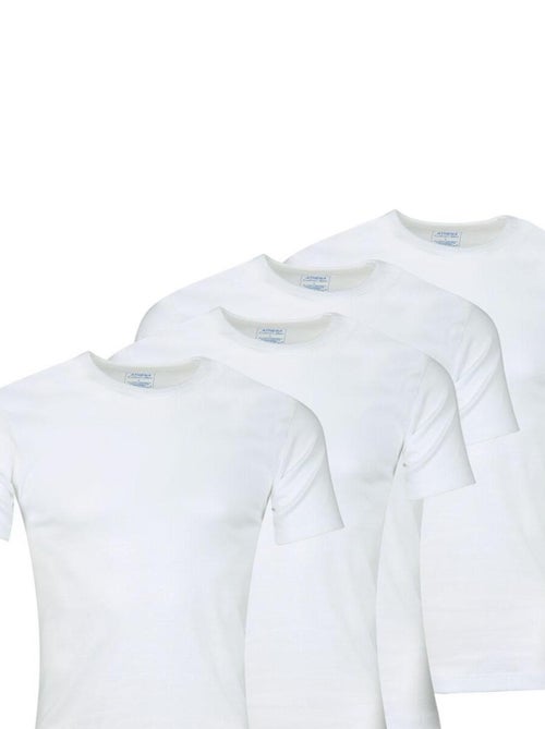 Lot de 4 tee-shirts col rond homme coton bio - Kiabi Lot de 4 tee-shirts col rond homme coton bio - Kiabi