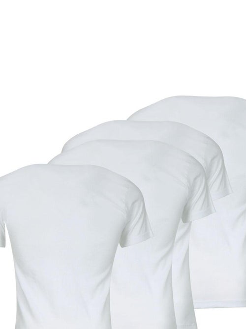 Lot de 4 tee-shirts col rond homme coton bio - Kiabi Lot de 4 tee-shirts col rond homme coton bio - Kiabi