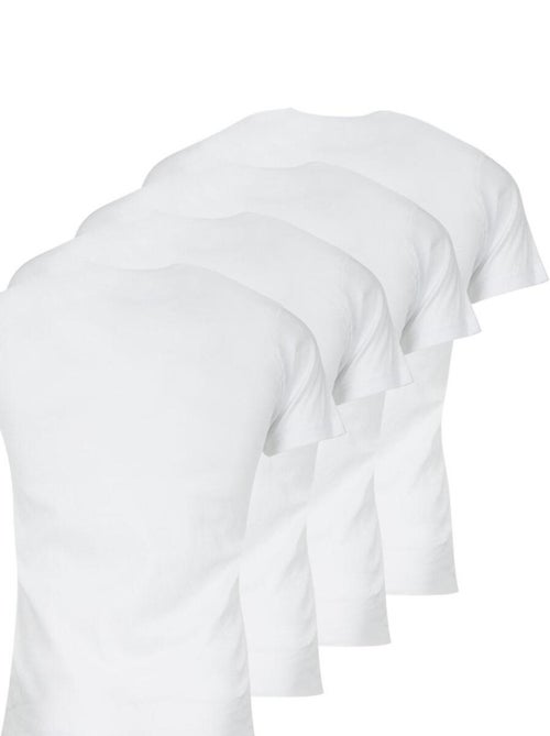 Lot de 4 tee-shirts col v homme coton bio athena - Kiabi Lot de 4 tee-shirts col v homme coton bio athena - Kiabi