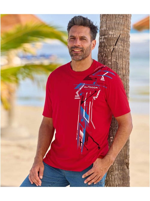 Lot de 4 tee-shirts eté   - atlas for men - Kiabi