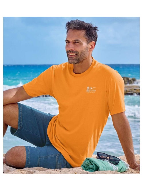 Lot de 4 Tee-shirts Unis - ATLAS FOR MEN - Kiabi Lot de 4 Tee-shirts Unis - ATLAS FOR MEN - Kiabi