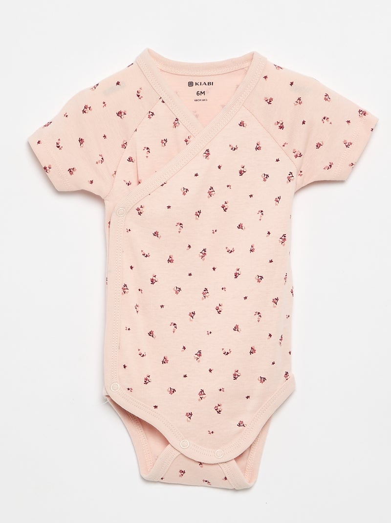 Lot de 5 bodies évolutifs Rose - Kiabi