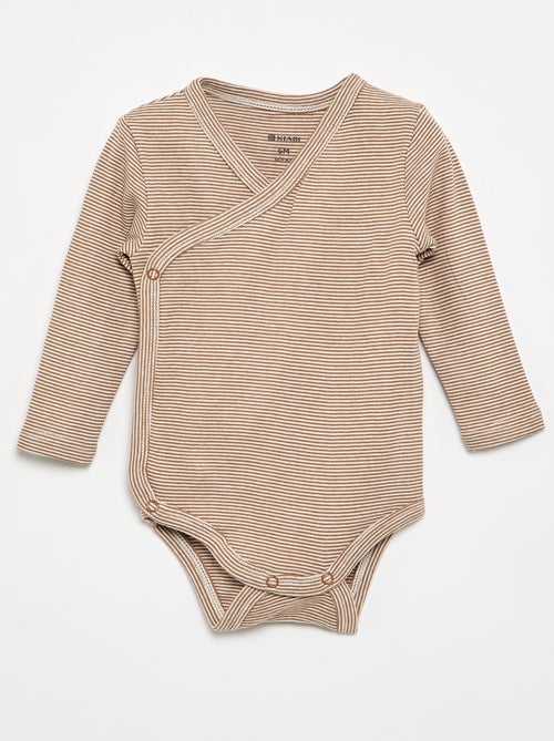 Lot de 5 bodies imprimés en coton - Kiabi