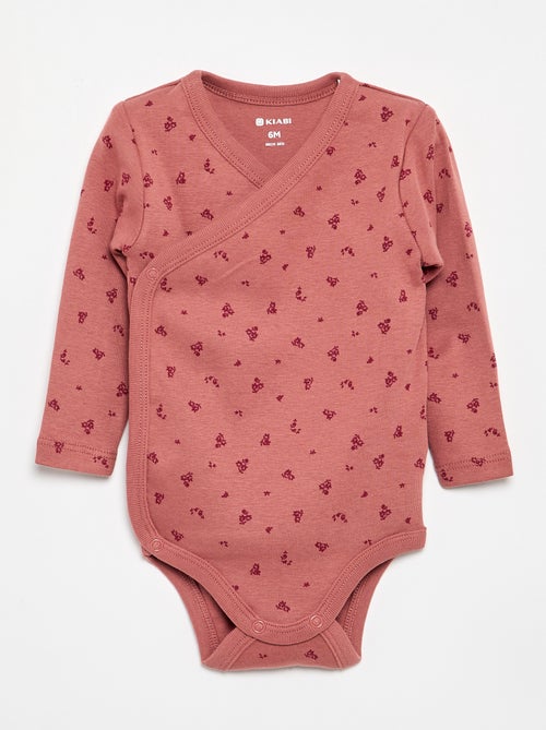 Lot de 5 bodies imprimés en coton - Kiabi