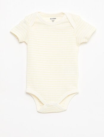 Lot de 5 bodies manches courtes en coton