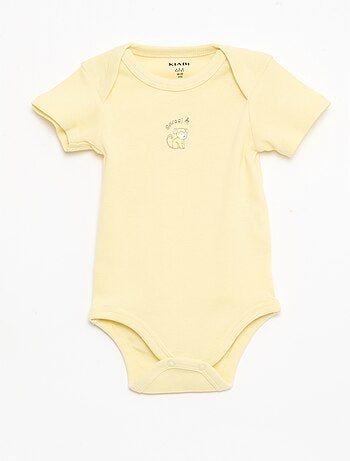 Lot de 5 bodies manches courtes en coton