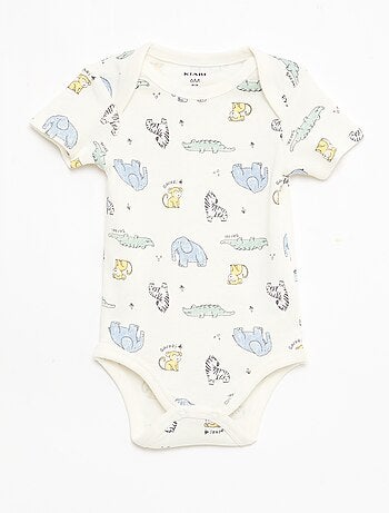 Lot de 5 bodies manches courtes en coton