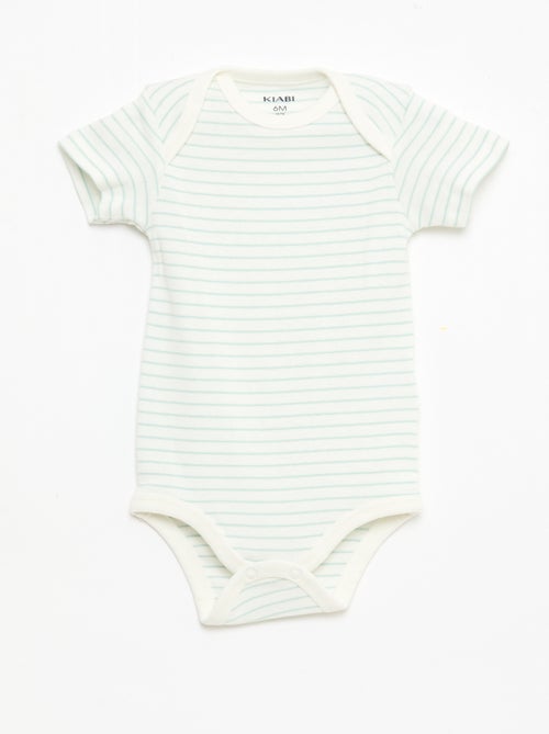 Lot de 5 bodies manches courtes en coton - Kiabi Lot de 5 bodies manches courtes en coton - Kiabi