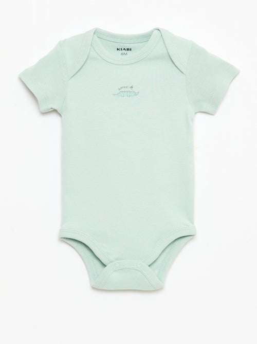 Lot de 5 bodies manches courtes en coton - Kiabi Lot de 5 bodies manches courtes en coton - Kiabi