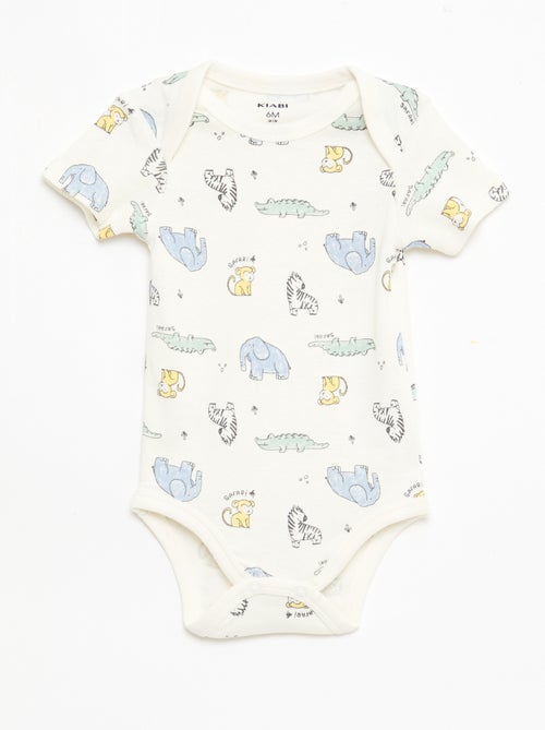Lot de 5 bodies manches courtes en coton - Kiabi Lot de 5 bodies manches courtes en coton - Kiabi