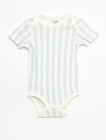 Lot de 5 bodies manches courtes en coton