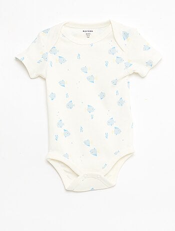 Lot de 5 bodies manches courtes en coton