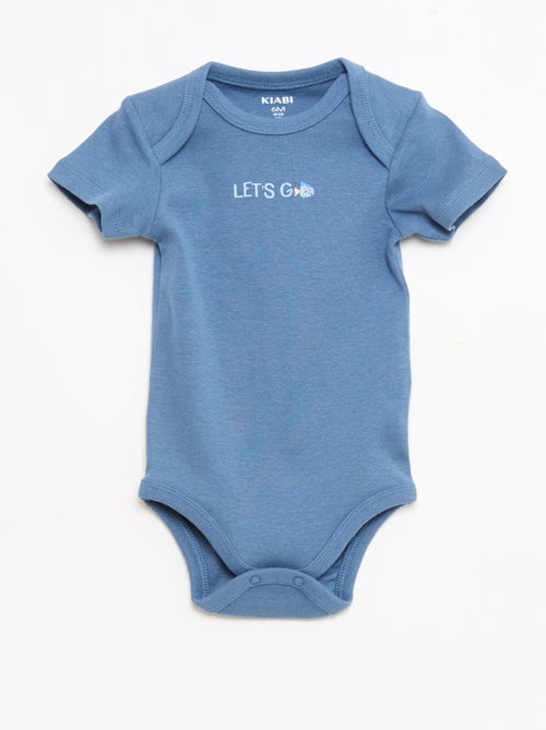 Lot de 5 bodies manches courtes en coton - Kiabi Lot de 5 bodies manches courtes en coton - Kiabi