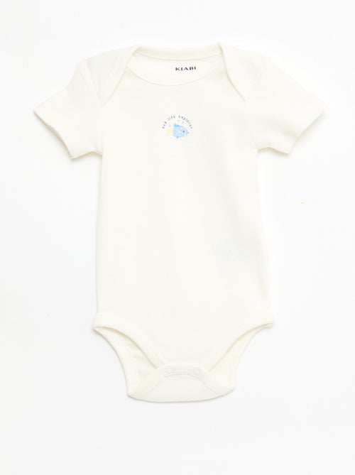 Lot de 5 bodies manches courtes en coton - Kiabi Lot de 5 bodies manches courtes en coton - Kiabi