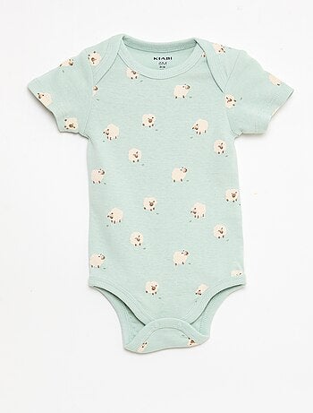 Lot de 5 bodies manches courtes en coton